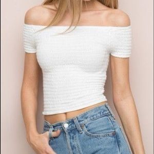Brandy Melville Off the Shoulder Top